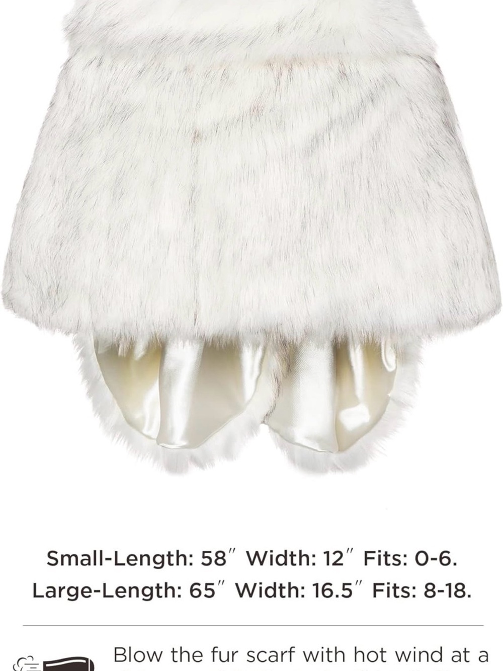Faux Fur White Shrug Vest by BABEYOND - Picture 12 of 12